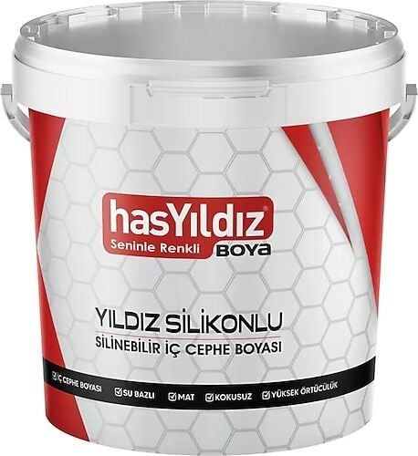 Hasyıldız Silikonlu Silinebilir İç Cephe Boyası 2L