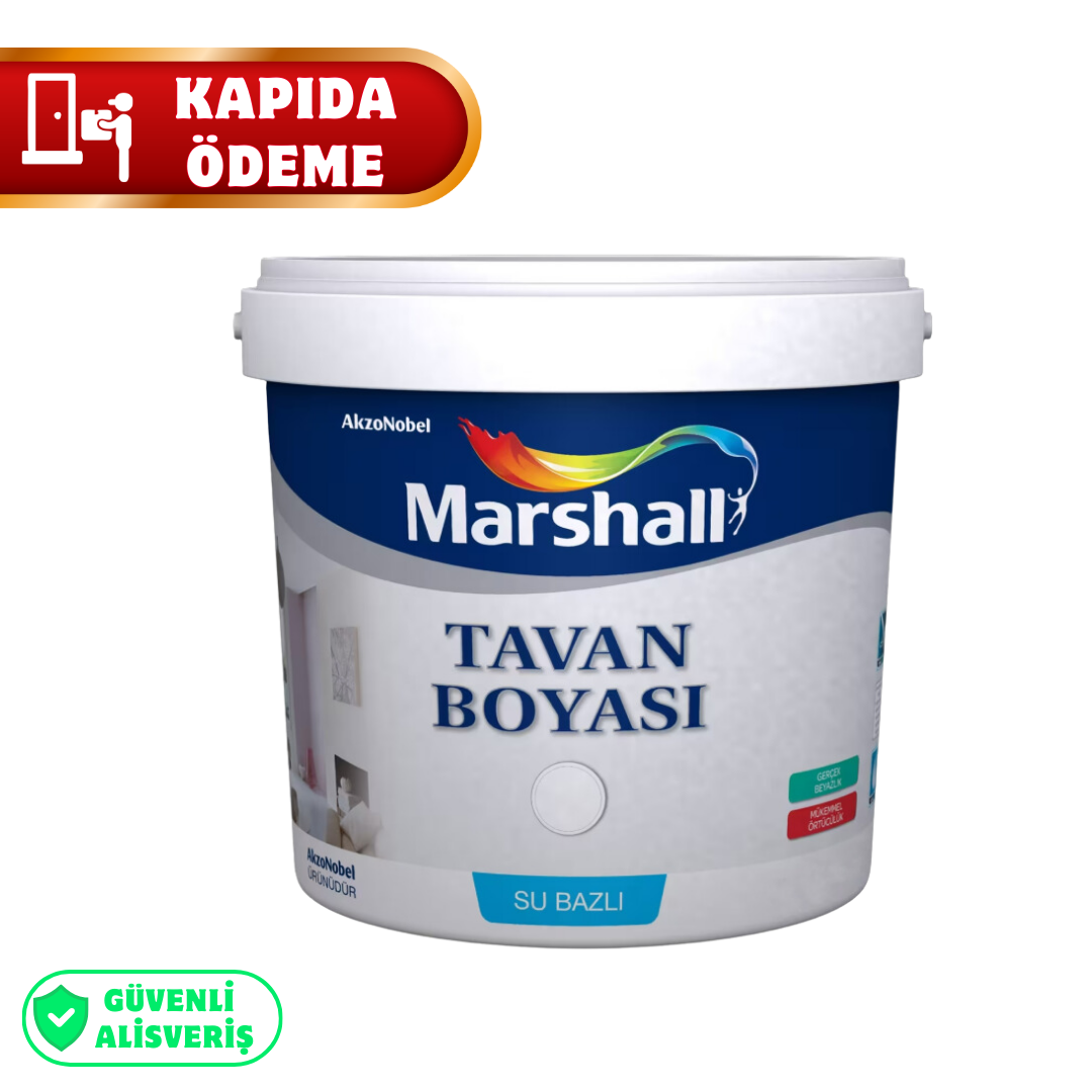 Marshall Tavan Boyası Su Bazlı - Beyaz 3,5 kg