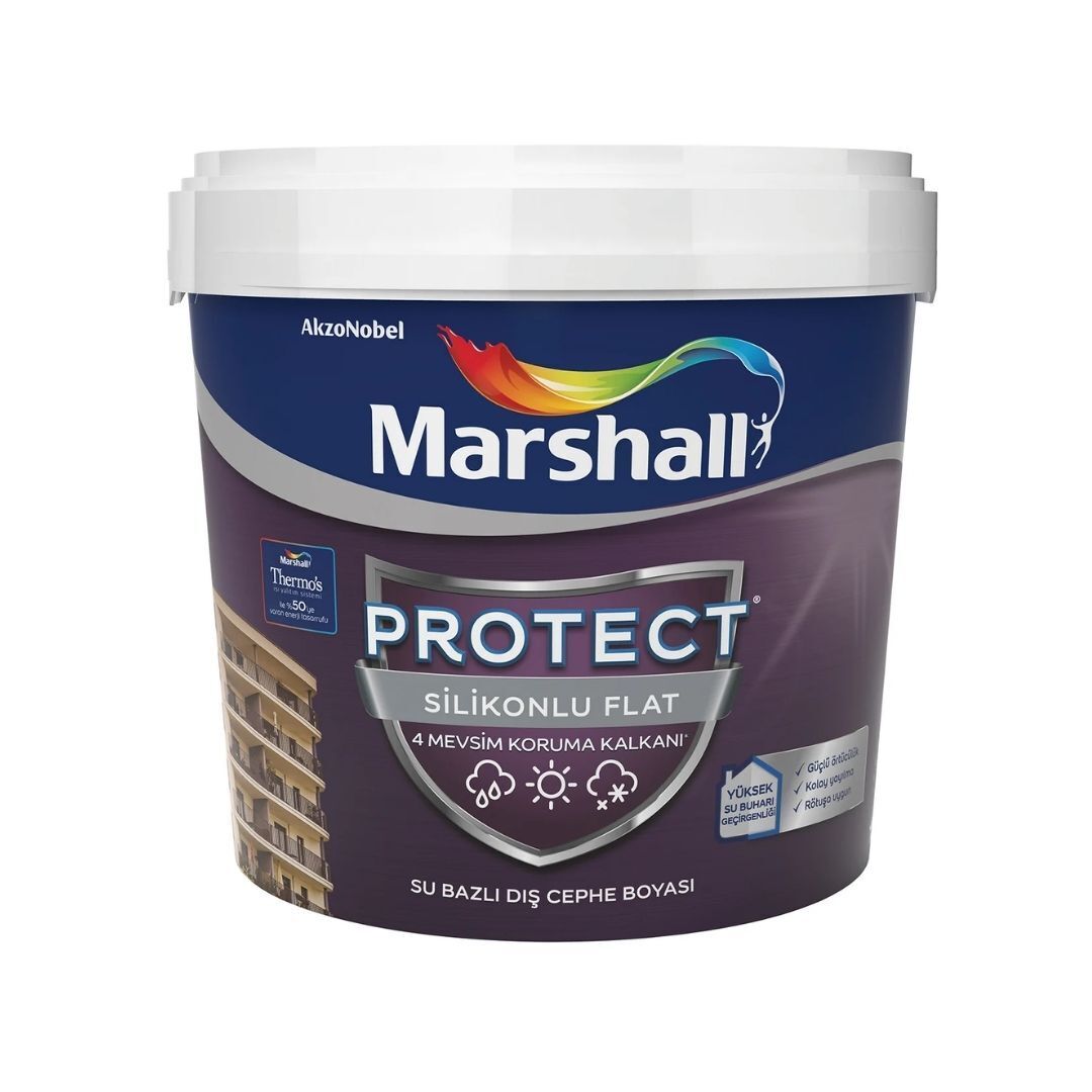 Marshall Protect Silikonlu Flat Dış Cephe 2,5lt