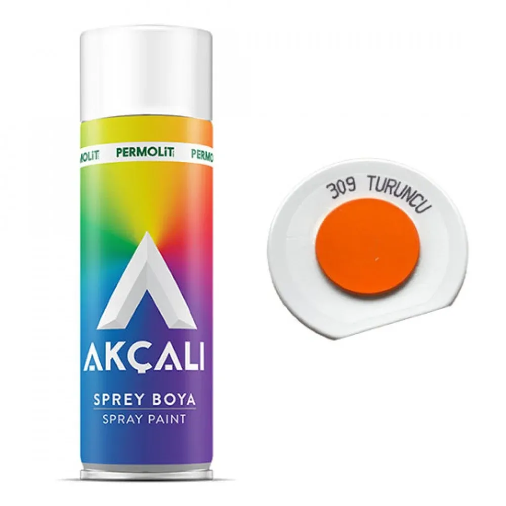 Akçalı Sprey Boya Turuncu 309 400 ml