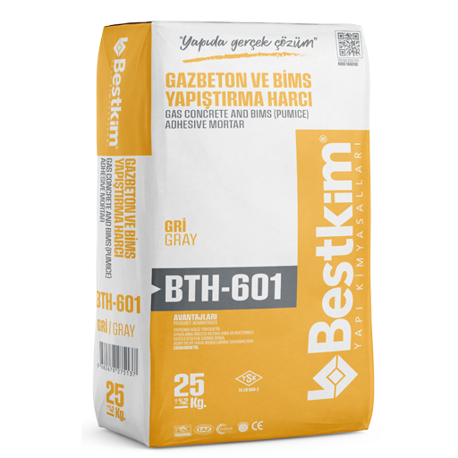 BTH-601 / GAZ BETON VE BİMS (PUMİS) YAPIŞTIRICI HARCI