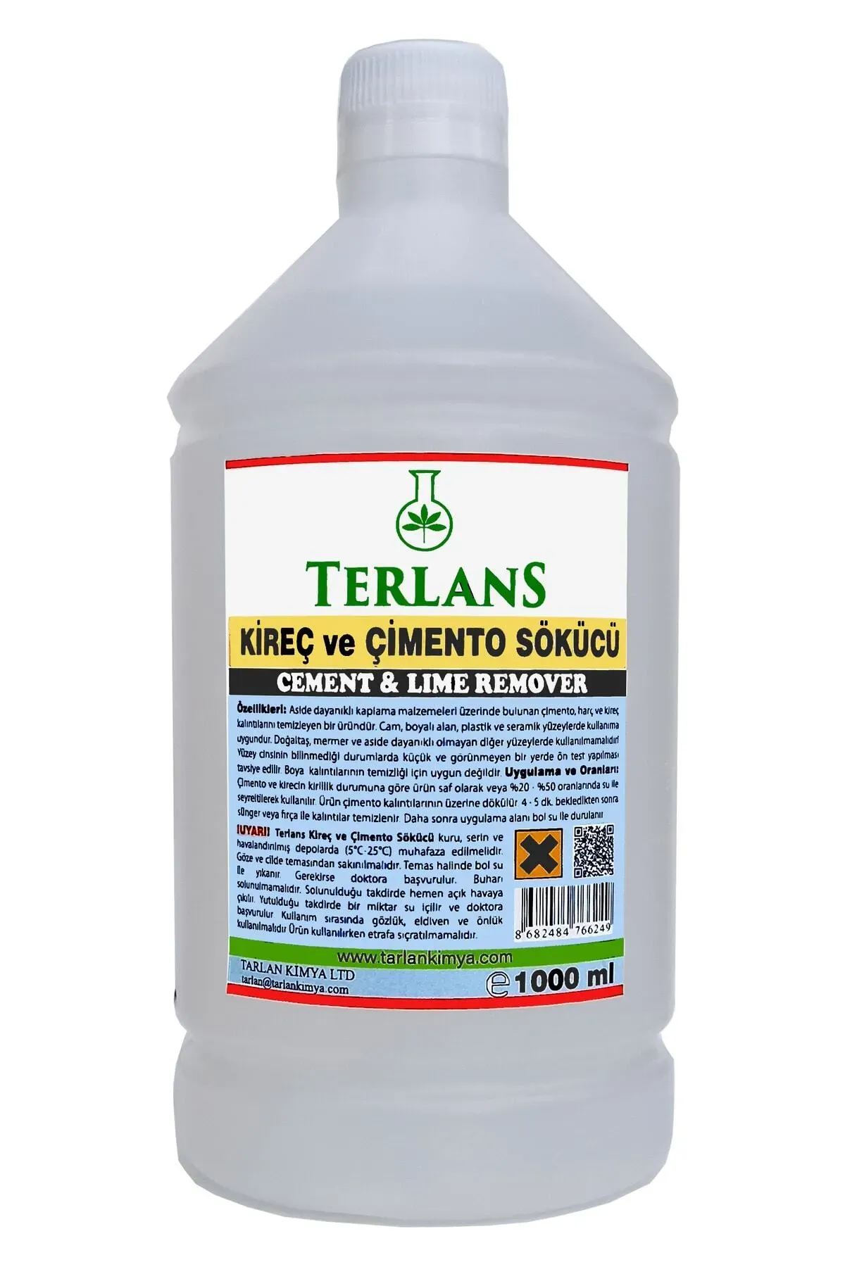 TERLANS ÇİMENTO ARTIĞI TEMİZLEYİCİ HARÇ VE KİREÇ SÖKÜCÜ 1000 ML