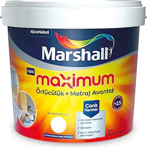 Marshall Maximum Silikonlu İpek Mat 15lt