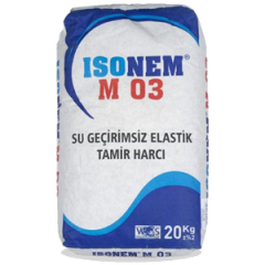 İsonem M 03 Su Geçirmez Elastik Tamir Harcı 20 Kg