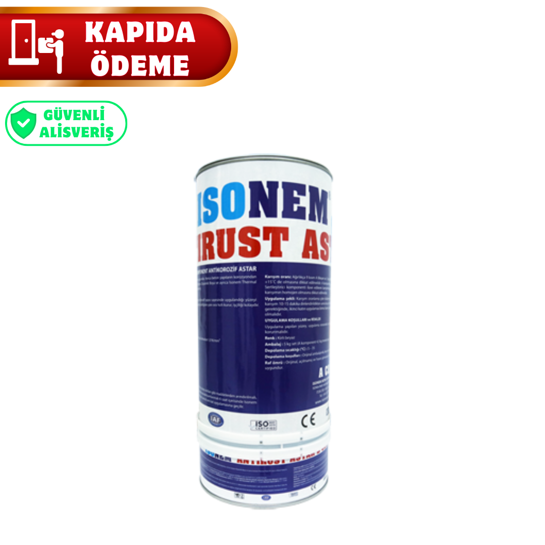 İSONEM ANTI RUST P ANTİKOROZOF ASTAR 4,5 KG + 0,5